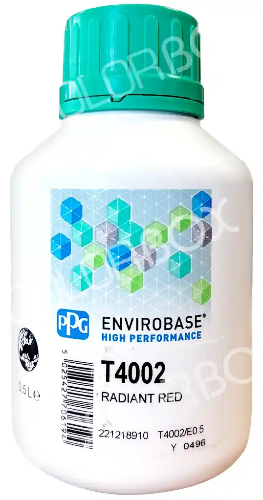 PPG T4002 Radiant red 0.5L Envirobase High Performance 