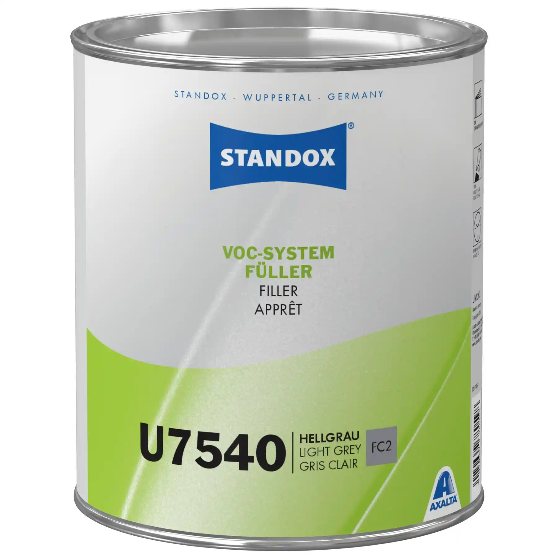 STANDOX 02078081 Gris U7540 - apprêt VOC system fuller 3.5l