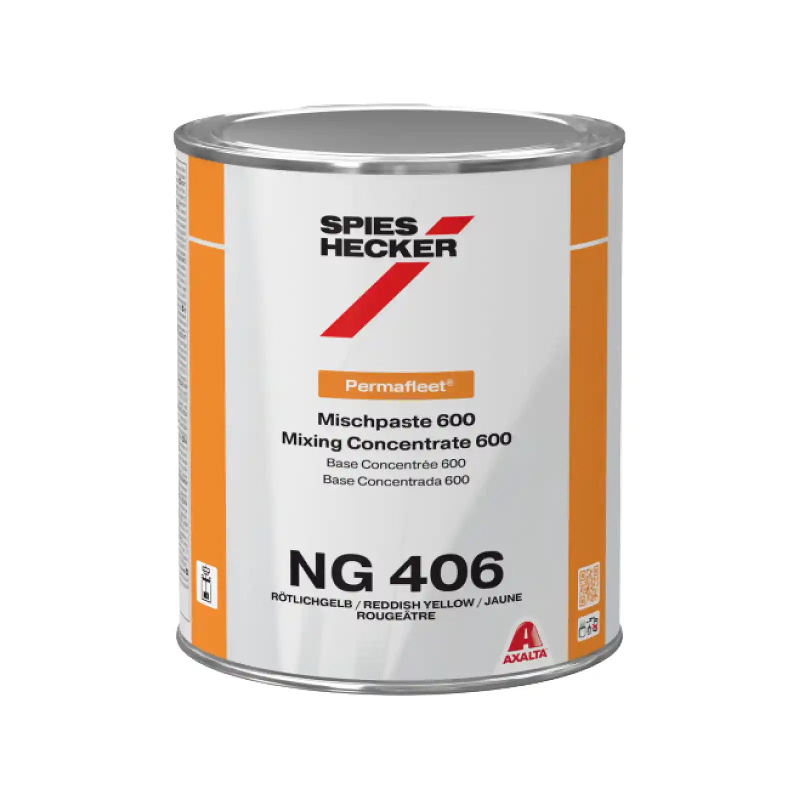 SPIES HECKER NG406 Rouge jaunâtre Permafleet concentrée 600 1L