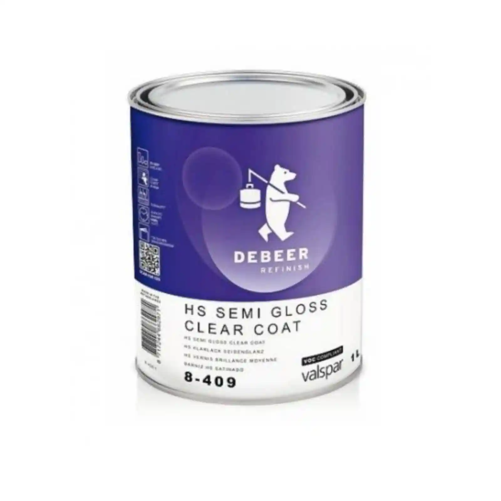 DEBEER 8-409 Vernis HS semi gloss 1L