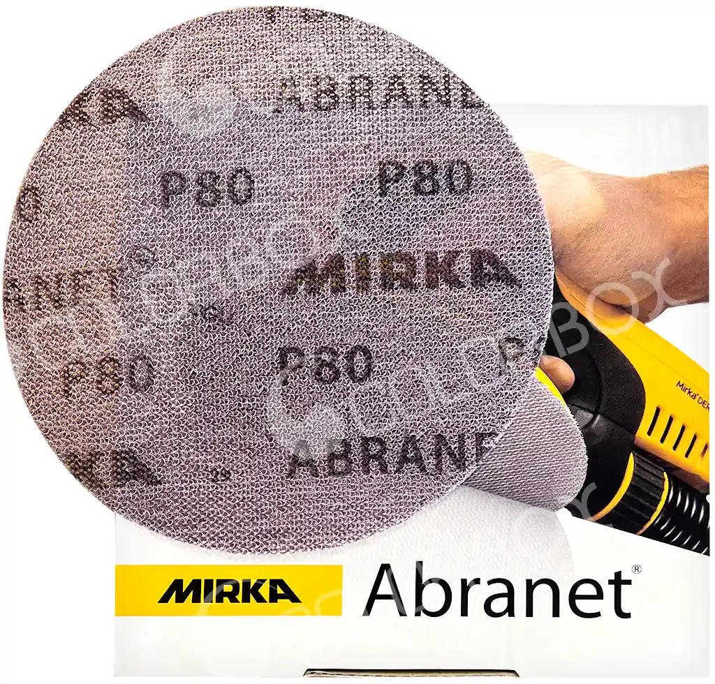 MIRKA 5424105080 P80 diam 150mm - 50 disques ABRANET super performants !