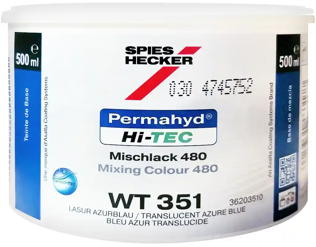 SPIES HI TEC WT351 Bleu azur glacis 0.5L