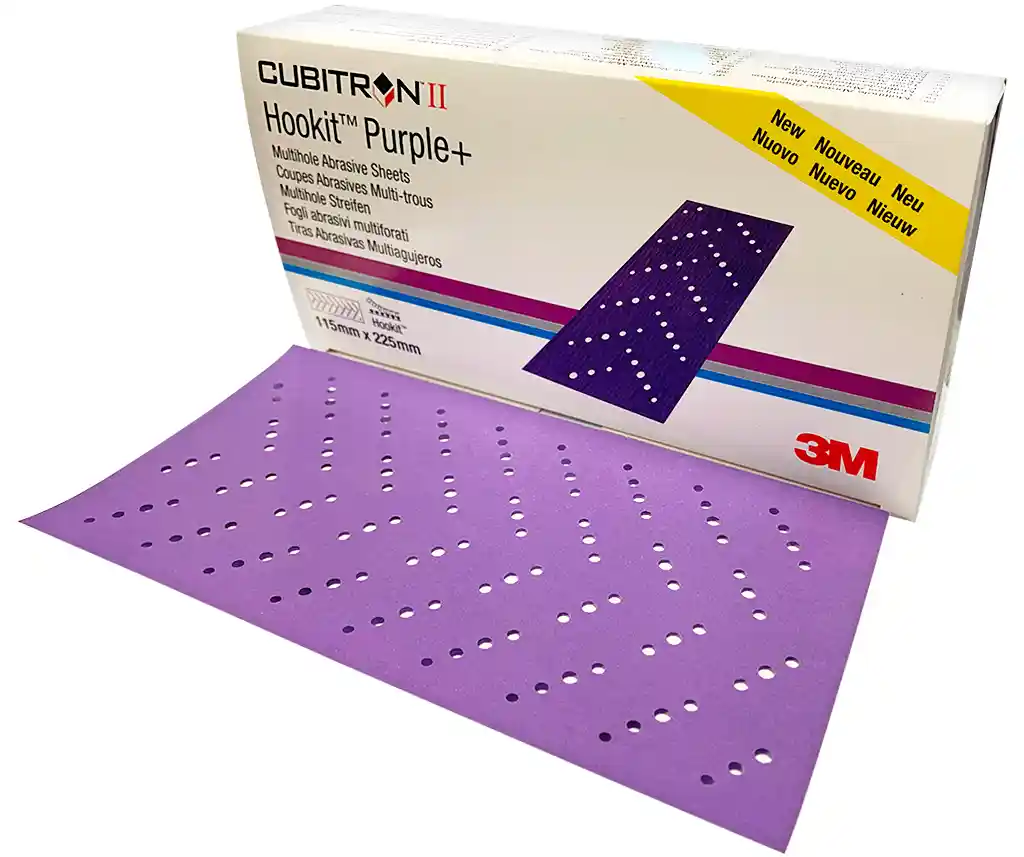 3M 51400 P120 115x225mm 50 coupes Purple + multi trous