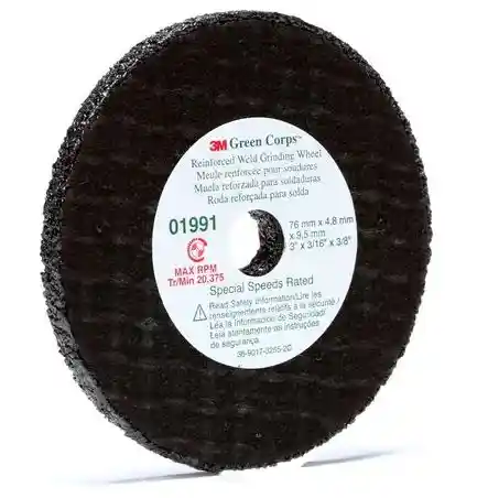 3M 01991 76 x 9.5 x 4.8mm - 5 roues à meuler et découper Hookit 