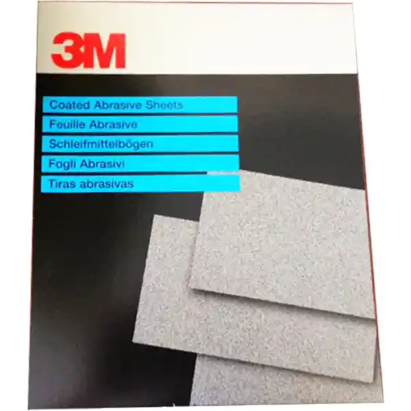 3M 60057 P500 230x280mm 25 feuilles papier abrasif à l'eau Wetordry