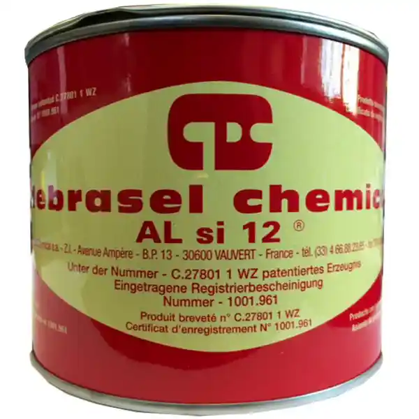 DEBRASEL ALSI12 Mastic métal 1L + 1 tube durcisseur