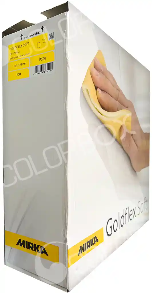 MIRKA 2912707051 P500 rouleau abrasif sur mousse GOLDFLEX SOFT pré-découpé