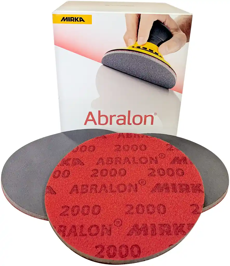 MIRKA 8A24102095N P2000 diam 150mm 20 disques abrasifs finition sur mousse ABRALON