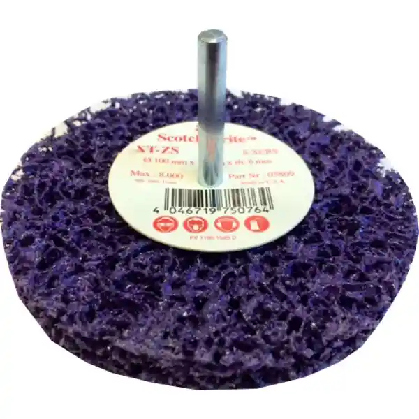 3M 51924 Diam100mm x13mm 10 roues de décapage purple XT-ZS sur tige 6mm 