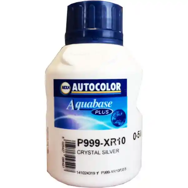 AUTOCOLOR P999-XR10 Crystal Silver 0.5L Nexa Autocolor Aquabase Plus