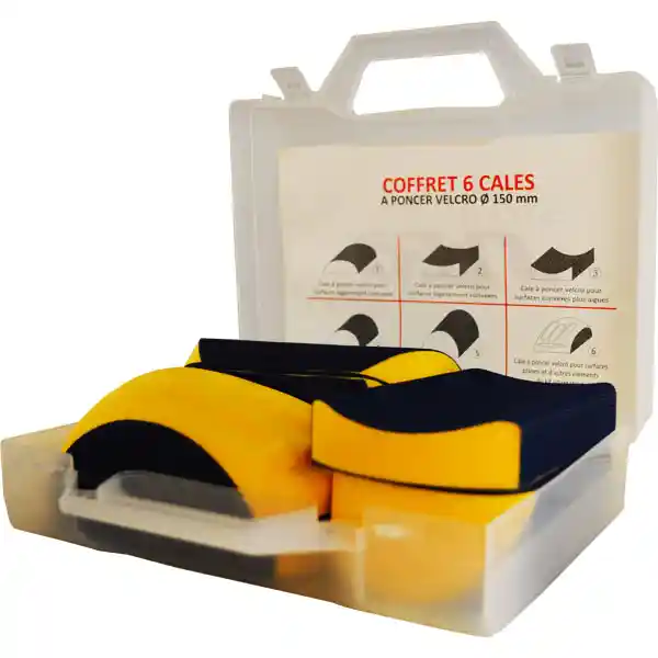 SIFA 000270 Coffret de 6 cales à poncer en velcro