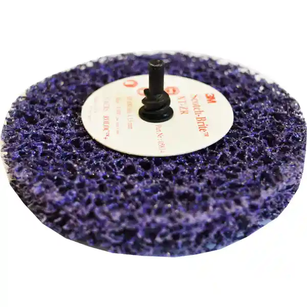 3M 51893 Diam 100 x13mm 10 roues de décapage purple XT-ZS sur axe Roloc+