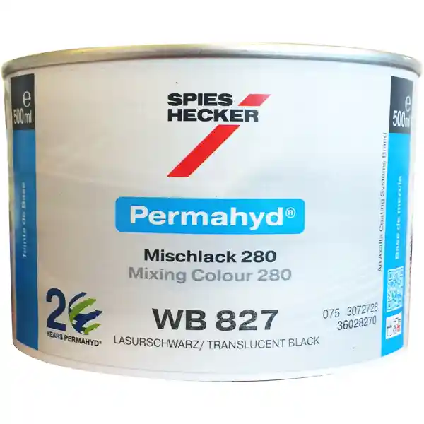 SPIES HECKER WB827 Noir glacis 0.5L