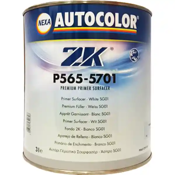 AUTOCOLOR P565-5701 Blanc Apprêt garnissant HS plus premium 3L
