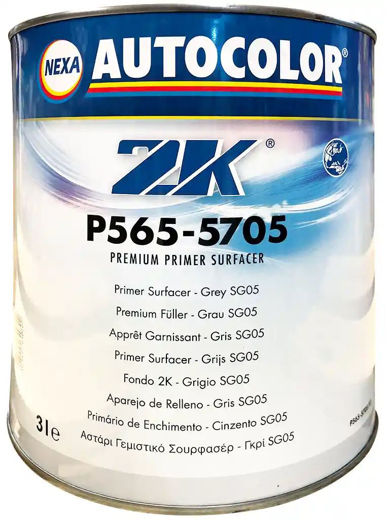 AUTOCOLOR P565-5705 Gris clair Apprêt garnissant HS Plus Premium 3L