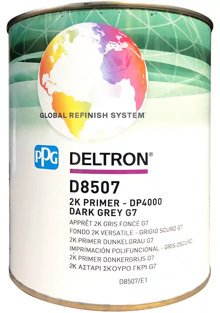 PPG D8507 Gris foncé G7-  DP4000 Apprêt HS mouillé sur mouillé acrylique 2K 1L