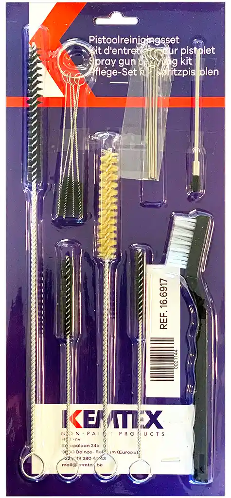 KEMTEX 16.6917 Kit nettoyage pistolet - 17 pièces