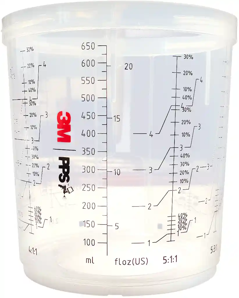 3M 26001 650ml godet rigide gradué pour PPS 2.0