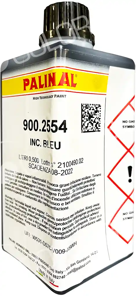 PALINAL 900.2554 Encre candy bleu pour vernis 0.5L