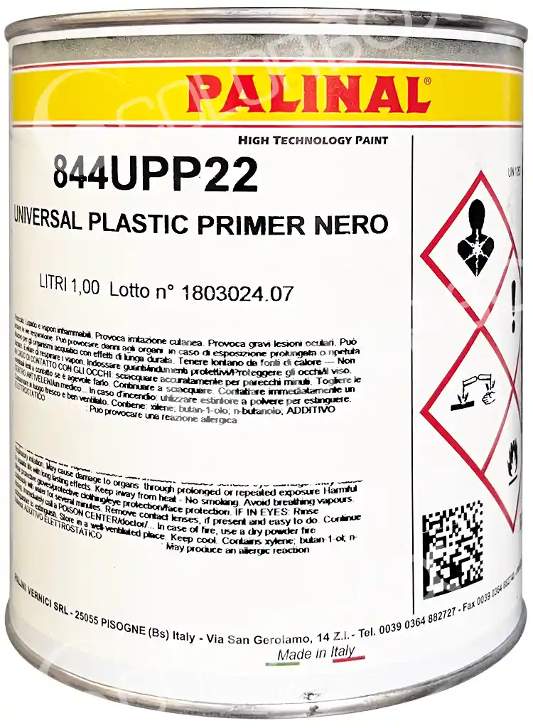 PALINAL UPP22 Noir -Apprêt mouillé-mouillé pour plastic 1L