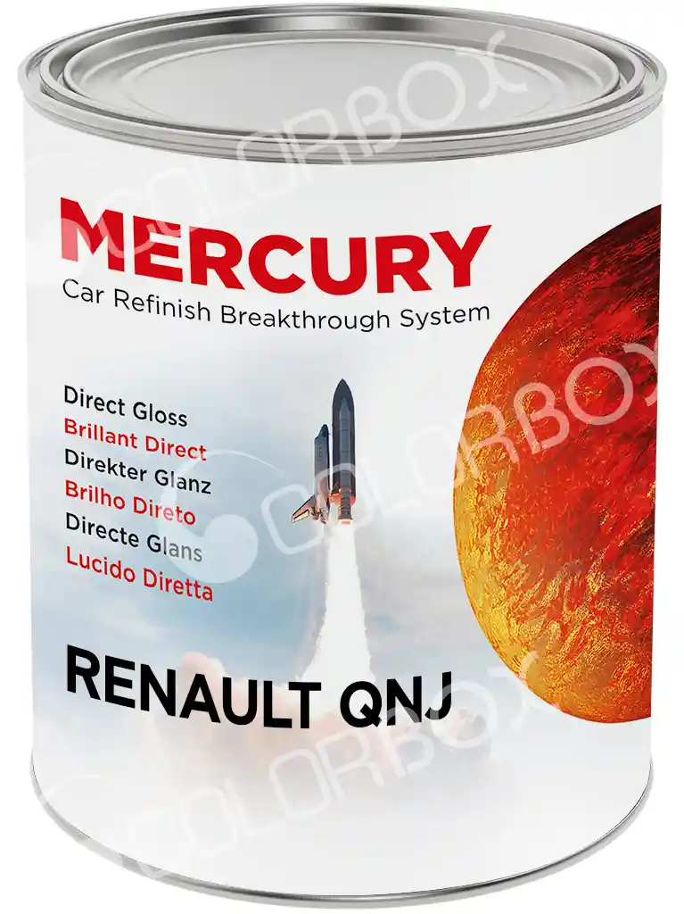 MERCURY RENAULT_QNJ Blanc solvant 2K 1L Colorimétrie compatible 95% parc auto !