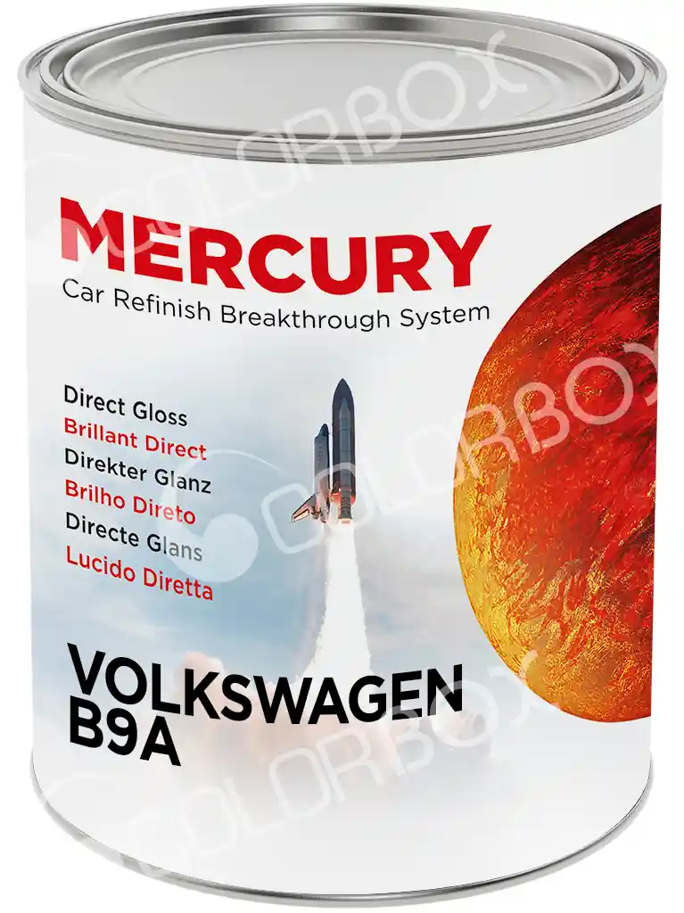 MERCURY VOLKSWAGEN_B9A Blanc solvant 2K 1L Colorimétrie compatible 95% parc auto !