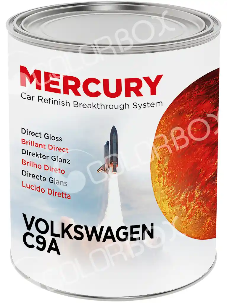 MERCURY VOLKSWAGEN_C9A Blanc solvant 2K 1L Colorimétrie compatible 95% parc auto !