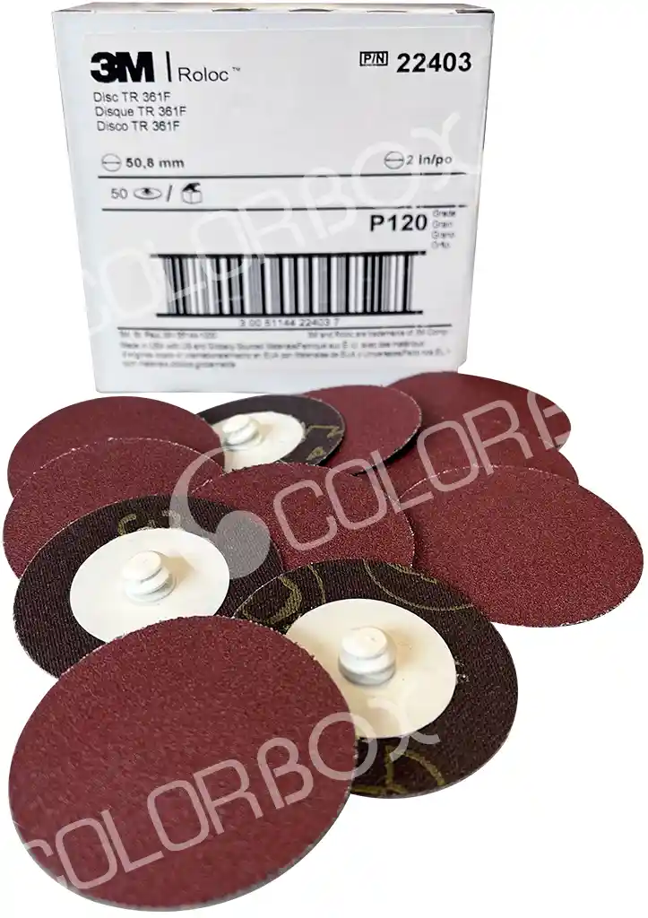 3M 19794 P120 - 50 Roloc orange diam 50.8mm 361F = 22403