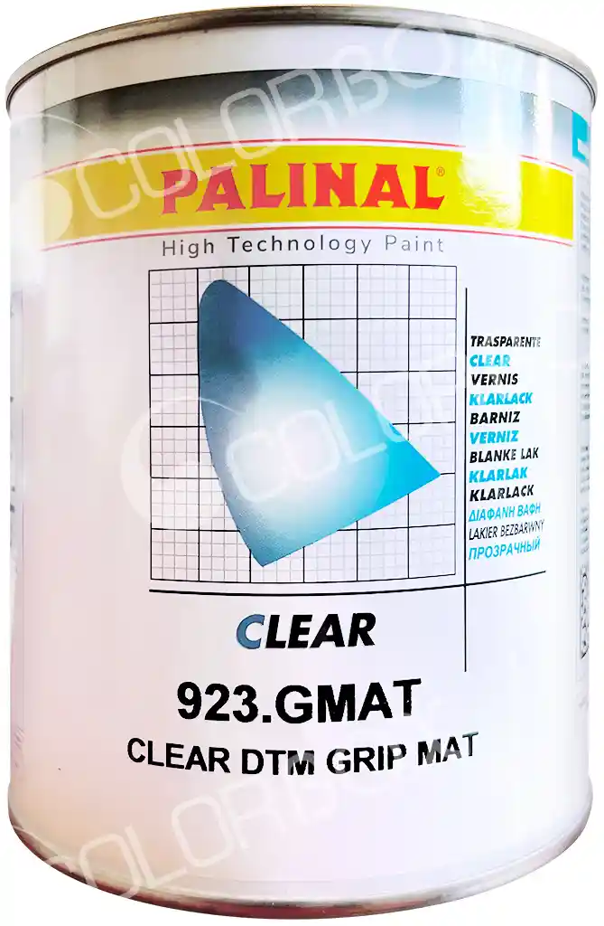 PALINAL 923.GMAT Vernis jantes MAT 1L accroche directe sur aluminium poli