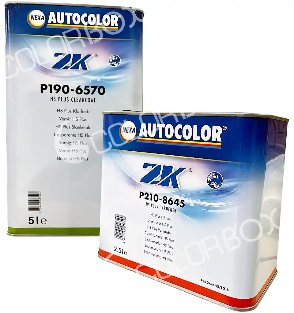 AUTOCOLOR KIT_P190-6570 Kit vernis HS plus P190-6570 5L + Durcisseur standard P210-8645 2.5L