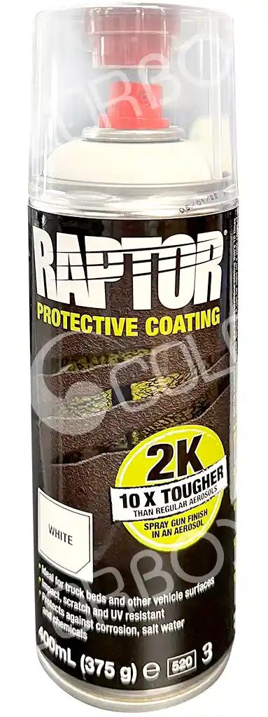 RAPTOR RLW/AL 2k raptor blanc en aérosol 400ml