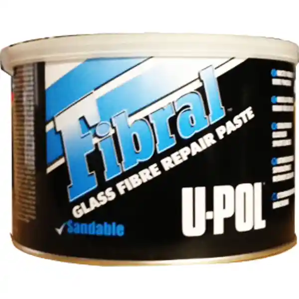 U-POL FIB/2 Mastic fibre de verre FIBRAL - couleur jaune 900ml + durcisseur