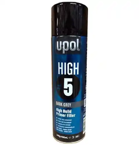 U-POL HIGHDG/AL Aérosol gris foncé apprêt garnissant 450ML