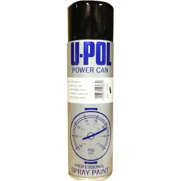 U-POL PCGB/AL Couleur noir brillant aérosol Power Can 500ml