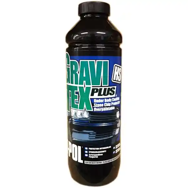 U-POL GRA/NB1 Noir -Antigravillon Gravitex Plus 1L