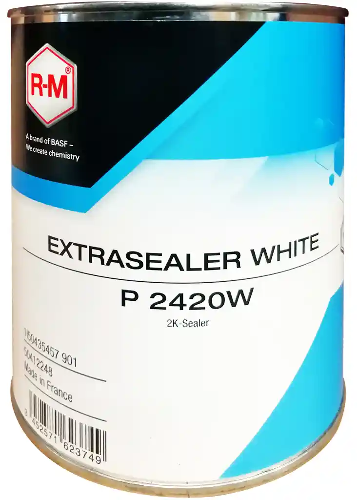 RM EXTRASEALER_WHITE Blanc- Apprêt mouillé sur mouillé pièces neuves & plastique 1L