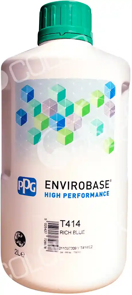 PPG T414 Rich Blue 2L Envirobase High Performance 