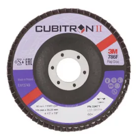 3M 33471 P60+ 5 disques à lamelles bombées T29 115 x 22mm