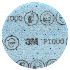 3M 33551 P1000 diam 77mm 20 Disques abrasifs flexibles support mousse 