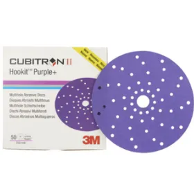 3M 51421 P150 diam 150mm 50 disques Hookit Purple+ multitrous