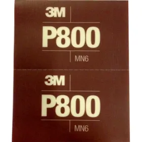 3M 34340 P800 25 feuilles abrasives à sec flexibles 140 x 171mm Hookit marron