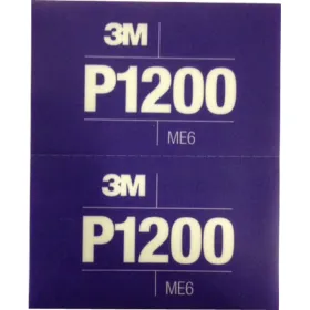 3M 34342 P1200 25 feuilles abrasives à sec flexibles 140 x 171mm Hookit violet