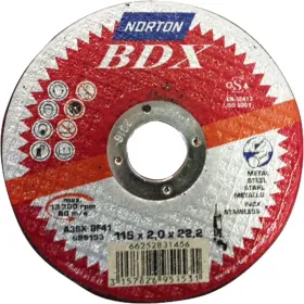 NORTON 31456 Diam 115mm 25 meules à tronçonner 