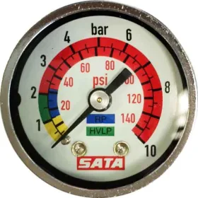 SATA 27771 Micromètre d'air avec manomètre G 1/4