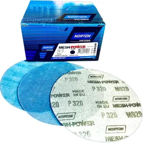 NORTON MESH_POWER320 P320 diam 150mm 50 disques céramique aspiration poussière extra !