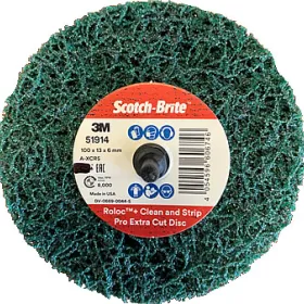3M 51914 Diam 100 x13x6mm 10 roues de décapage verte CG-ZR GP roloc 