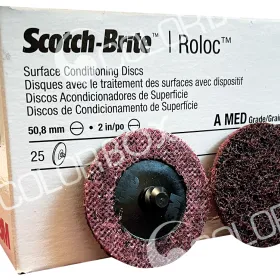3M 07481 25 disques Roloc rouge SC-DR diamètre 50.8mm