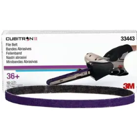 3M 33443 P36+ 10 bandes abrasives 12,7mm x 457mm Cubitron II